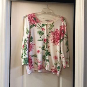 Floral spring sweater